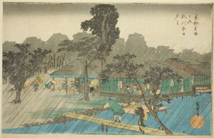 Evening Shower at the Bank of Tadasu River, from the series 