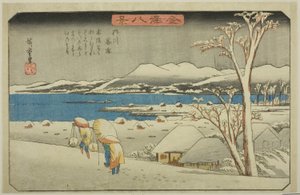 Evening Snow at Uchikawa, from the series 