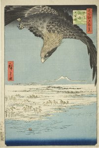 Fukagawa Susaki and Jumantsubo, from the series "One Hundred Famous Views of Edo" by Utagawa Hiroshige
