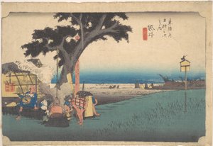 Fukuroi; The Teahouse by Utagawa Hiroshige