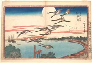 Full Moon at Takanawa by Utagawa Hiroshige
