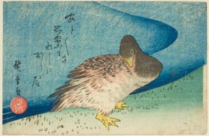 Goose on Riverbank by Utagawa Hiroshige