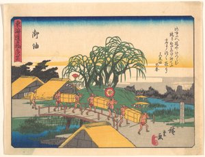 Goyu, from the Series The Fifty-three Stations of the Tōkaidō Road by Utagawa Hiroshige