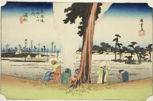 Hamamatsu: Winter Scene, from the series Fifty-three Stations of the Tokaido