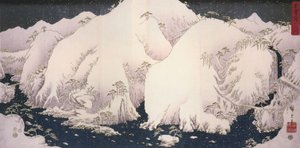 A River Among Snowy Mountains by Utagawa Hiroshige