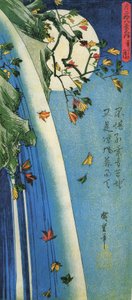 The Moon Over a Waterfall by Utagawa Hiroshige
