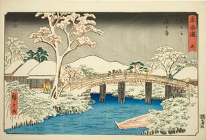 Hodogaya: Katabira River and Katabira Bridge—No. 5, from the series 