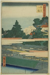 Ichigaya Hachiman Shrine, from the series “One Hundred Famous Views of Edo” by Utagawa Hiroshige