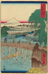 Ichikoku Bridge in the Eastern Capital, from the series 