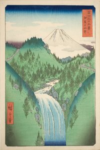 In the Mountains of Izu Province, from the series Thirty-six Views of Mount Fuji