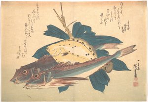 Kanagashira and Karei Fish, from the series Every Variety of Fish by Utagawa Hiroshige