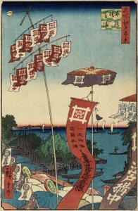 Kanasugi Bridge, Shibaura, July 1857