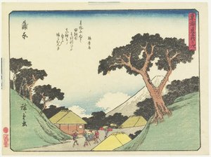 Kanbara by Utagawa Hiroshige