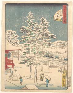 Kanda Temple Snow by Utagawa Hiroshige