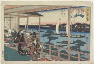 Kawachiya at Yanagibashi in Ryogoku, c. 1835-1842 by Utagawa Hiroshige