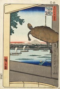 Mannen Bridge, Fukagawa by Utagawa Hiroshige