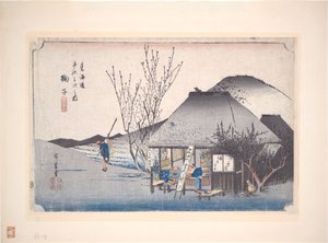 Mariko Tea House, from the series Fifty-three Stations of the Tōkaidō