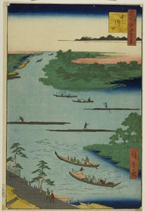 Mouth of the Nakawaga River, from the series "One Hundred Famous Views of Edo"