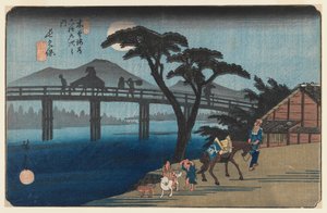 Nagakubo, No.28, from the Series Sixty-Nine Stations of the Kisokaido Highway