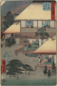 No.52 Guests of an Inn in Ishibe, July 1855