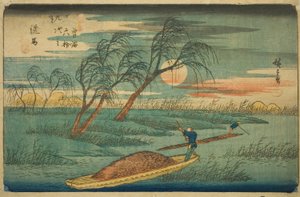 No. 32: Seba, from the series "Sixty-nine Stations of the Kisokaido" by Utagawa Hiroshige