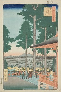 Oji Inari Shrine, No.18 from the series "One Hundred Famous Views of Edo" by Utagawa Hiroshige