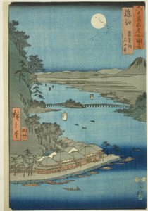 Omi Province: Lake Biwa and Ishiyama Temple, from the series 