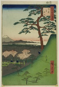 Original Fuji, Meguro, from the series "One Hundred Famous Views of Edo" by Utagawa Hiroshige
