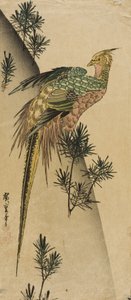Pheasant amid Pine Shoots by Utagawa Hiroshige