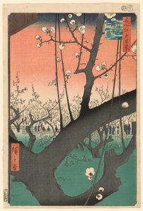 Plum Garden at Kameido, from the series "One Hundred Famous Views of Edo"