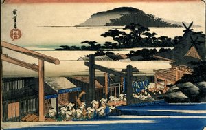 Precincts of the Shiba Shinmei Shrine by Utagawa Hiroshige