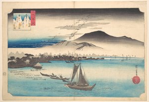Returning Geese at Katada by Utagawa Hiroshige
