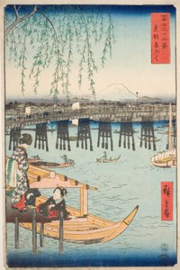 Ryogoku Bridge in the Eastern Capital, from the series 
