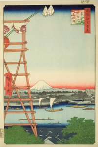 Ryogoku Ekoin and Moto-Yanagi Bridge, from the series 