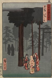 Scene of the Hotohoto Festival of Izumo Shrine, Izumo Province