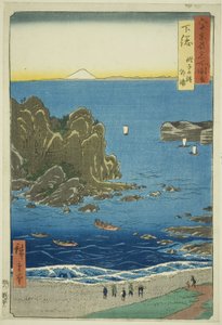 Shimosa Province: The Outer Bay at Choshi Beach, from the Series 