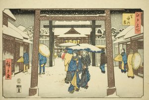 Shinmei Shrine in Shiba, from the Series 