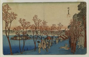 Shinobazu Pond in Ueno by Utagawa Hiroshige
