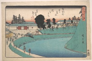 Soto Sakurada Benkei Bori by Utagawa Hiroshige