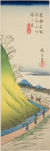 Spring View from the Foot of Asuka Hill, from the series "Famous Views of the Eastern Capital"