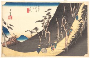 Station Twenty-six: Nissaka, Sayo no Nakayama, from the Fifty-three Stations of the Tokaido by Utagawa Hiroshige