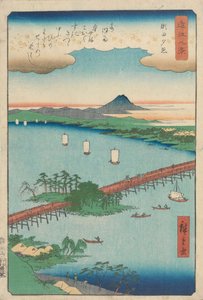 Sunset Glow at Seta by Utagawa Hiroshige