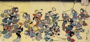 The Ancient Custom of Attacking the Concubine by Utagawa Hiroshige