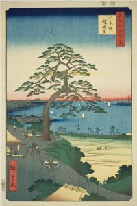 The Armor-hanging Pine at Hakkeizaka, from the series One Hundred Famous Views of Edo by Utagawa Hiroshige