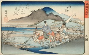 The Ide Jewel River in Yamashiro Province by Utagawa Hiroshige