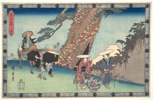 The Loyal League of Forty-seven Ronin (Chushingura), Act VIII: The Wife and Daughter of Honzo journeying to Kyoto