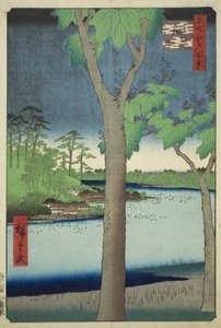 The Paulownia Grove at Akasaka, from the series 