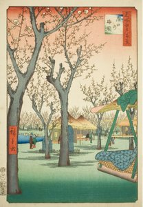 The Plum Orchard at Kamata, No.27 from the series One Hundred Famous Views of Edo by Utagawa Hiroshige