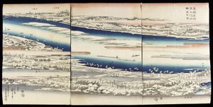 The Sumida River in Snow by Utagawa Hiroshige