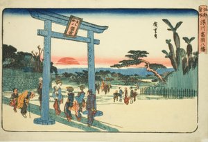 The Tomigaoka Hachiman Shrine at Fukagawa, from the series 
